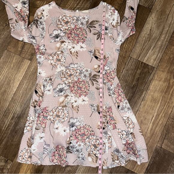 Altar’d State Floral Bell Sleeve Fit & Flare Dress Size Medium - Picture 13 of 14